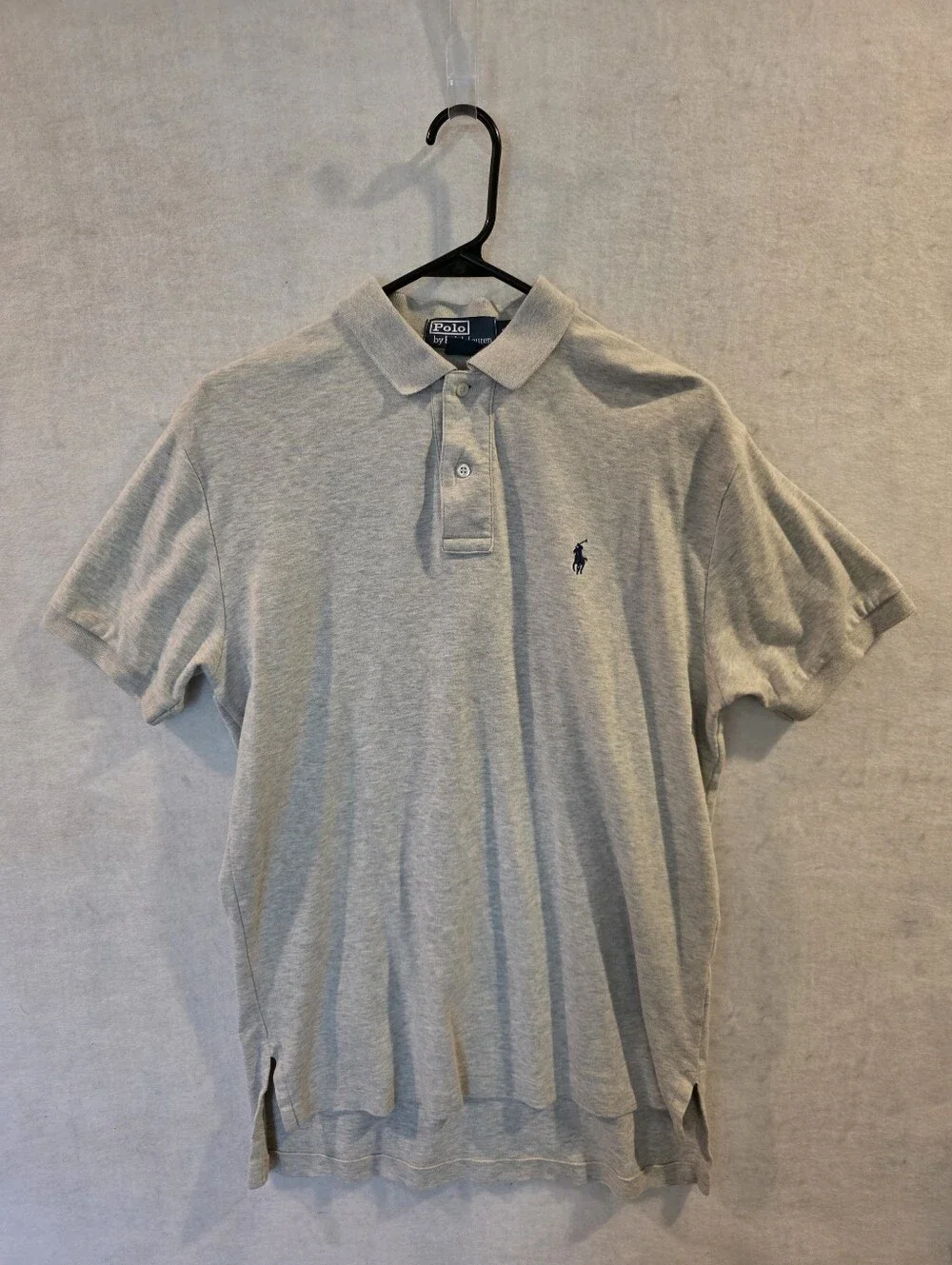 Polo By Ralph Lauren Men's Grey Polo Shirt Size Small
